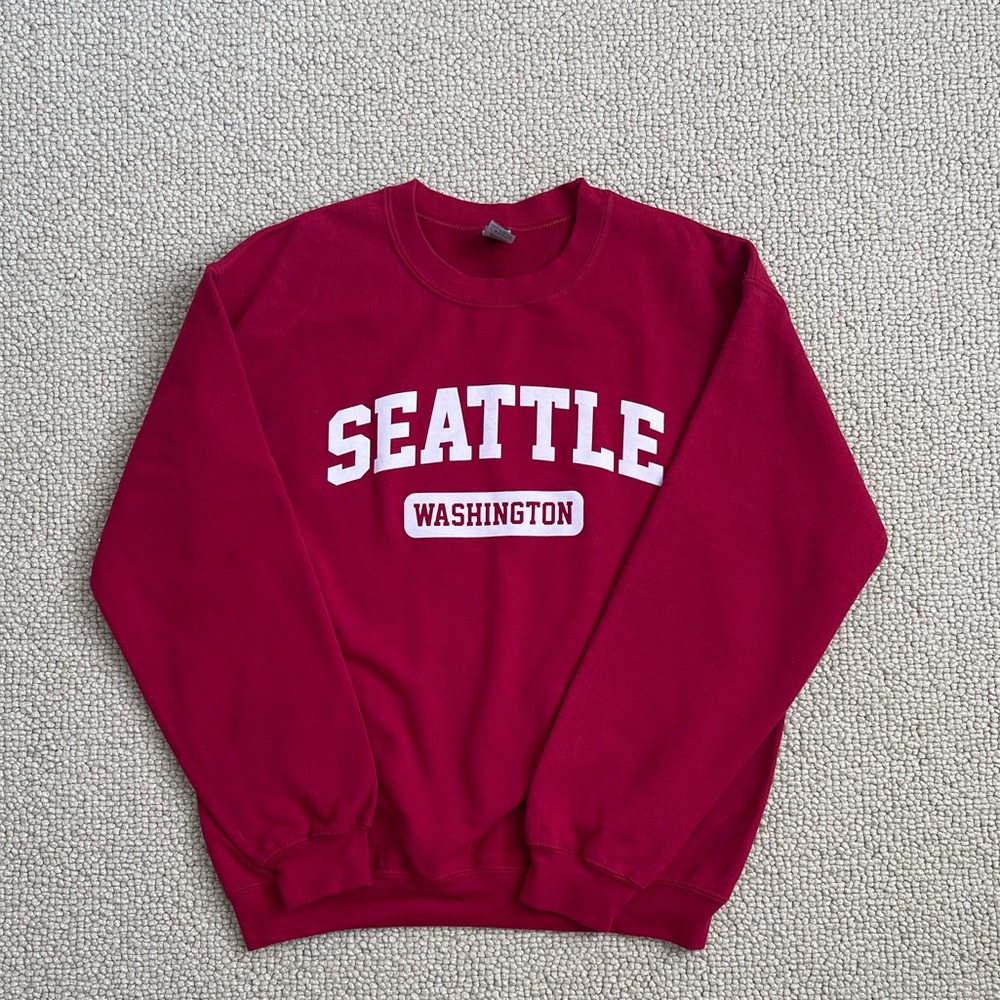 Seattle sweatshirt in red Size Medium